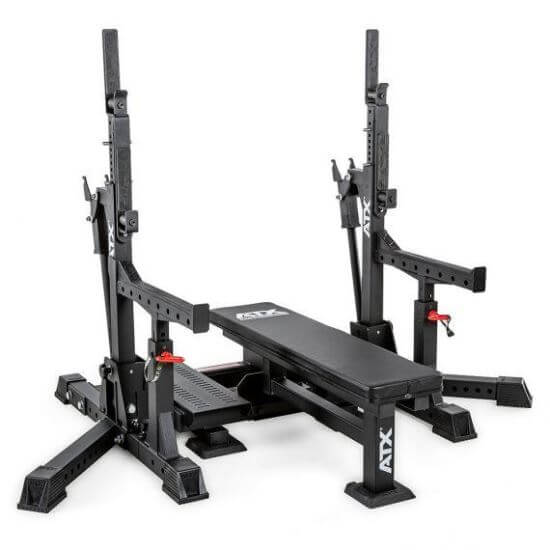 Banca fitness multifunctionala 2 în 1 ATX® pentru piept si genuflexiuni