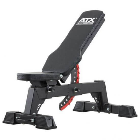 Banca fitness multifunctionala reglabila ATX®, 12 pozitii , 600 kg, negru