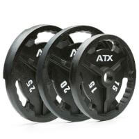 Disc olimpic ATX®, placa de greutate, fonta, Ø 50 mm, negru