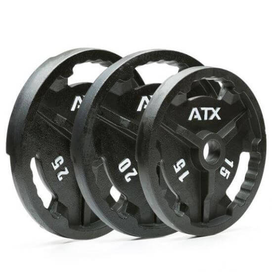 Disc olimpic ATX®, placa de greutate, fonta, Ø 50 mm, negru