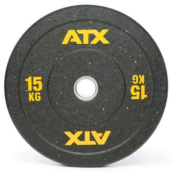 Disc olimpic Bumper de cauciuc ATX®, placa de greutate, Ø 50 mm, negru/colorat