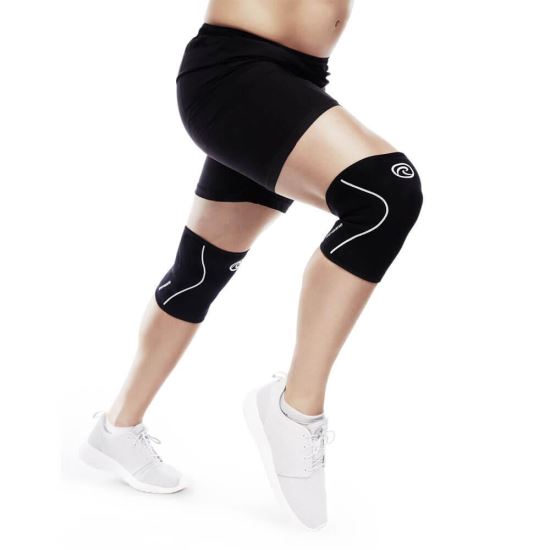 Genunchiera Rehband RX, stabilizare geununchi, 3 mm, XXS - XLL, Negru