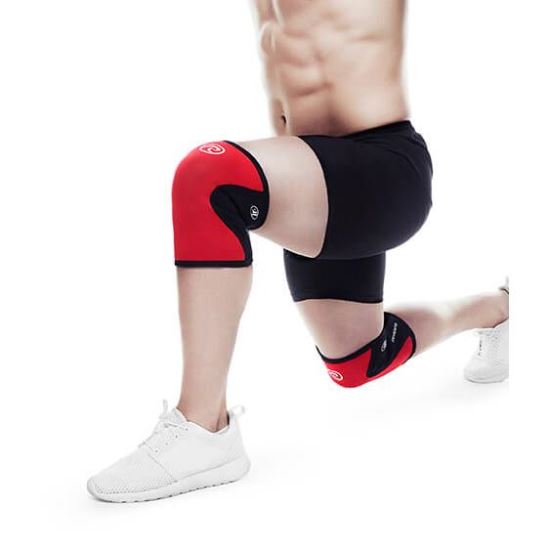 Genunchiera Rehband RX, stabilizare geununchi, 5 mm, XS - XL, Rosu