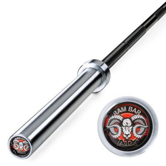 Bara olimpica ATX® Original Ram de competitie pentru Powerlifting, haltera, 20 kg, 220 cm, Ø 50 mm