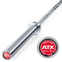 Bara olimpica pentru Crossfit ATX® Power Bar, haltera, crom, 20 kg, 220 cm, Ø 50 mm