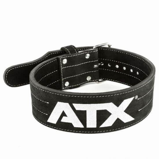 Centura lombara fitness ATX® pentru Weightlifting, piele intoarsa, S - XXL, neagra