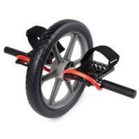 Roata fitness pentru abdomene IFS, negru/rosu