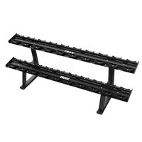 Suport Fitness Drax Dumbell Rack pentru depozitare gantere cu 2 rafturi