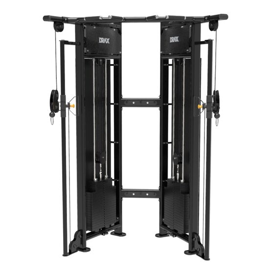 Aparat Multifunctional Drax Dual Pulley pe cablu cu stiva de greutate 2 x 140 kg