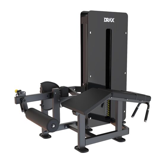 Aparat Fitness Drax Lying Leg Curl pentru bicepsul femural cu stiva de greutate 100 kg