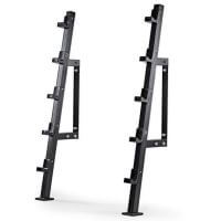 Stand, suport fitness pentru depozitare 5 bare, gantere compacte, cu prindere pe perete