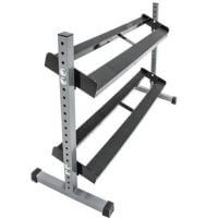 Stand, suport fitness pentru depozitare gantere, 2 nivele