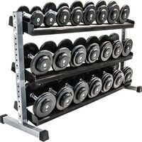 Stand, suport fitness pentru depozitare gantere, 3 nivele