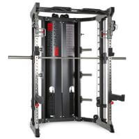 Statie fitness ATX ® Multigym multifunctional cu stiva de greutate 2 x 90 kg