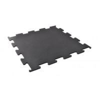 Pardoseala, placa de cauciuc fitness tip Puzzle LeBart 1 m², 7 mm grosime, neagra