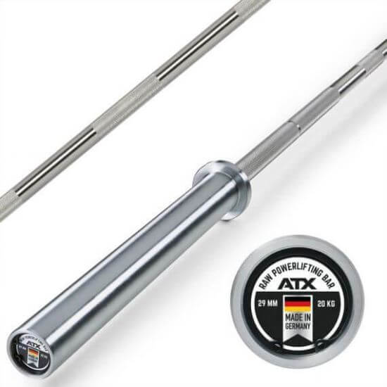 Bara olimpica ATX ® Powerlifting, haltera, tip 200, Fabricata in Germania!