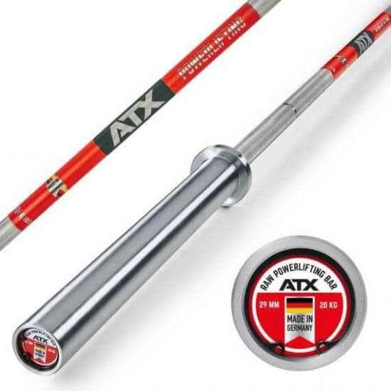 Bara olimpica ATX ® Powerlifting, haltera, tip 400, Fabricata in Germania!