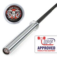 Bara olimpica ATX ® Powerlifting, haltera, standard, Black Oxid / Hartchrome
