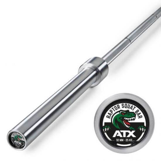 Bara olimpica ATX ® Raptor Squat Bar Xtreme, haltera, 240 cm, 25 kg, Ø prindere 32 mm