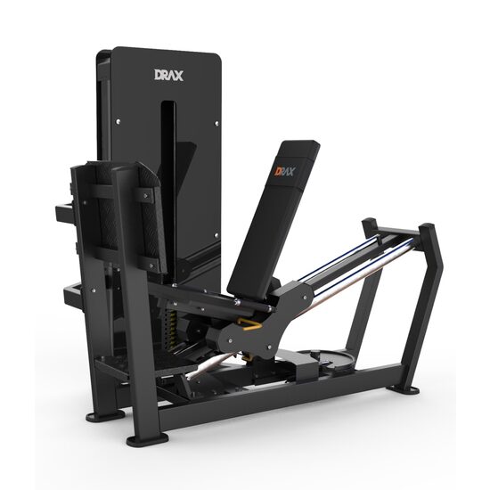 Aparat Fitness Drax Seated Leg Press pentru picioare cu stiva de greutate 140 kg