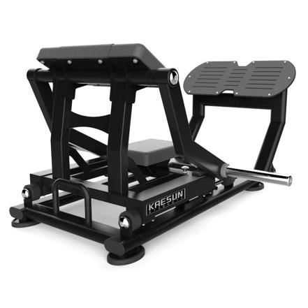 Aparat fitness pentru ridicari de bazin cu incarcare pe discuri