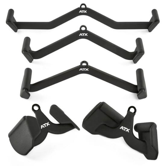 Manere duble ATX® pentru tractiuni - acoperire din cauciuc – set